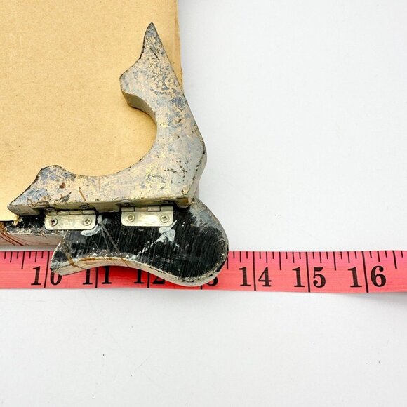 Vintage Ornate Tabletop Mirror With Gold Accents & Hinged Doors Rustic - Picture 7 of 8